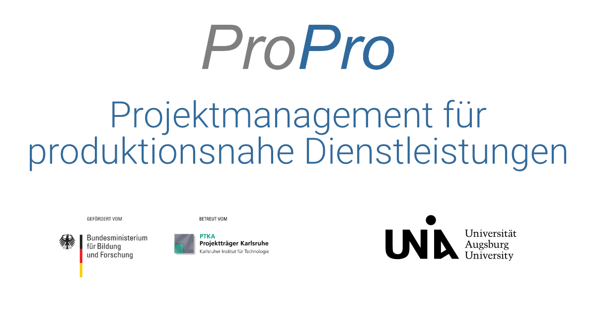 Projektmanagement für produktionsnahe Dienstleistungen - ProPro
